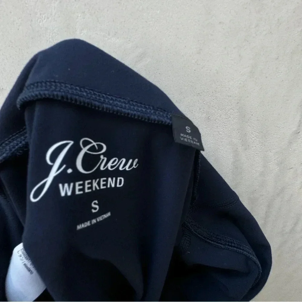 J. Crew Weekend High-Rise 7/8 Legging with Signature Flex Navy Blue Small - Picture 9 of 10